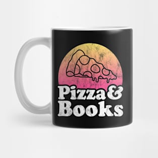 Pizza Lover Pizza and Books Mug